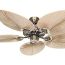 Ventilador Techo Hojas Palmera