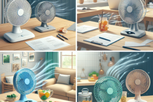 Ventiladores de mesa con diseño compacto: frescura en cualquier lugar.